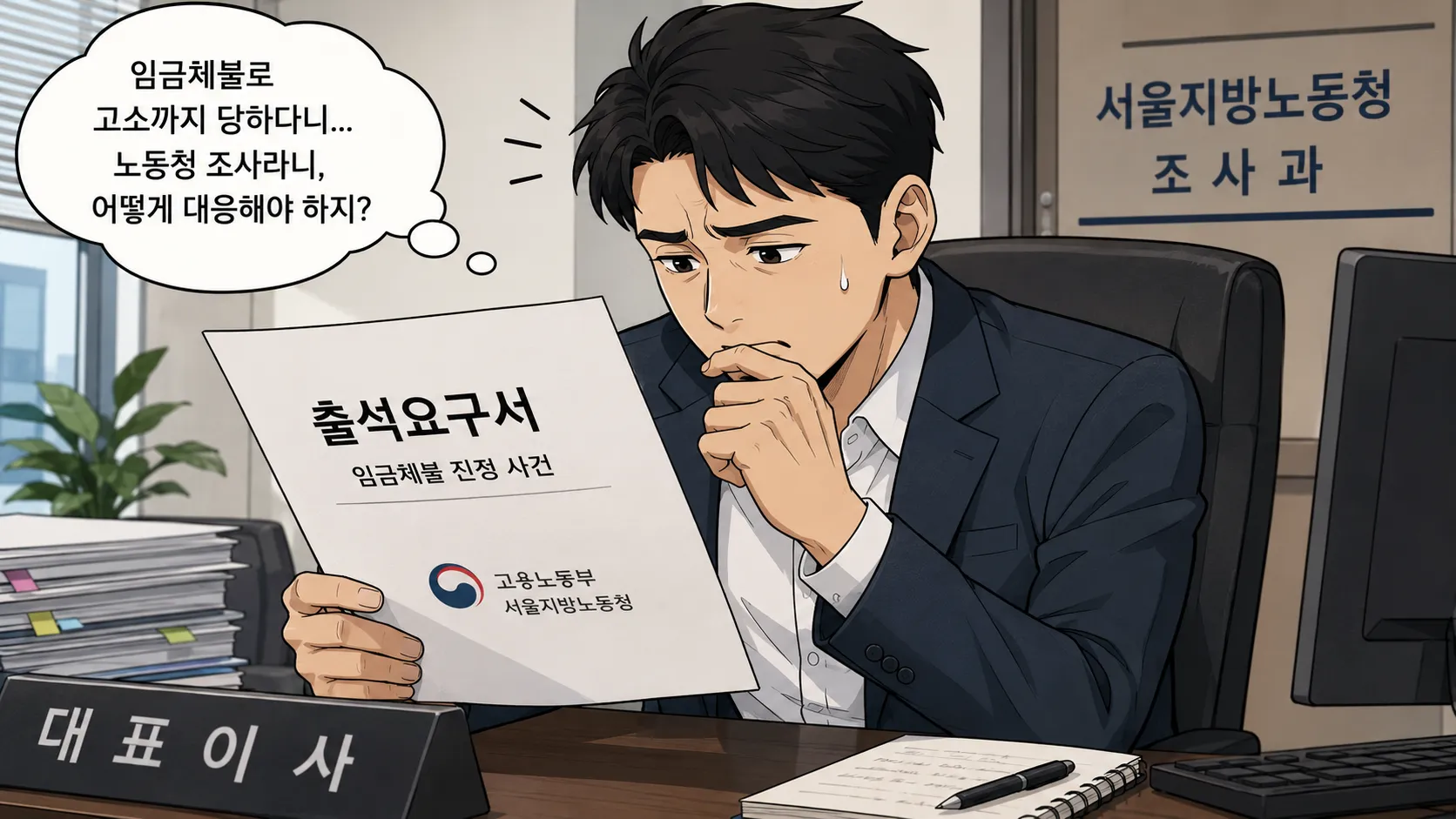 임금체불고소 당한 사업주 노동청 조사 대응 방법